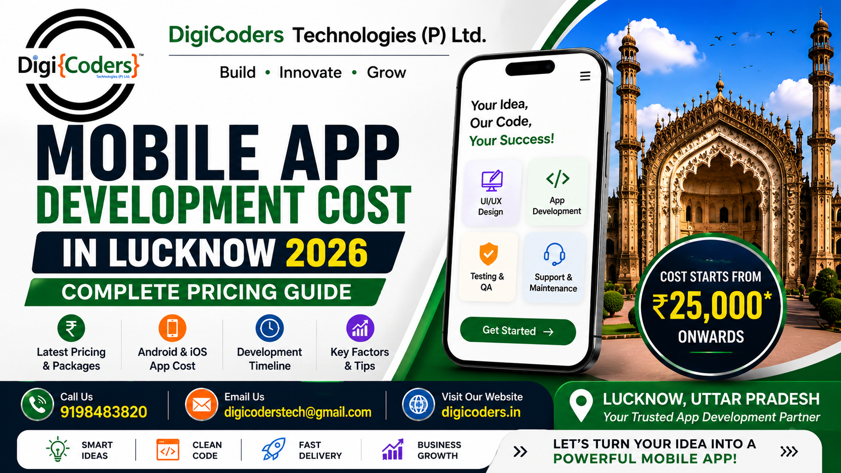 Mobile App Development Cost in Lucknow 2026
